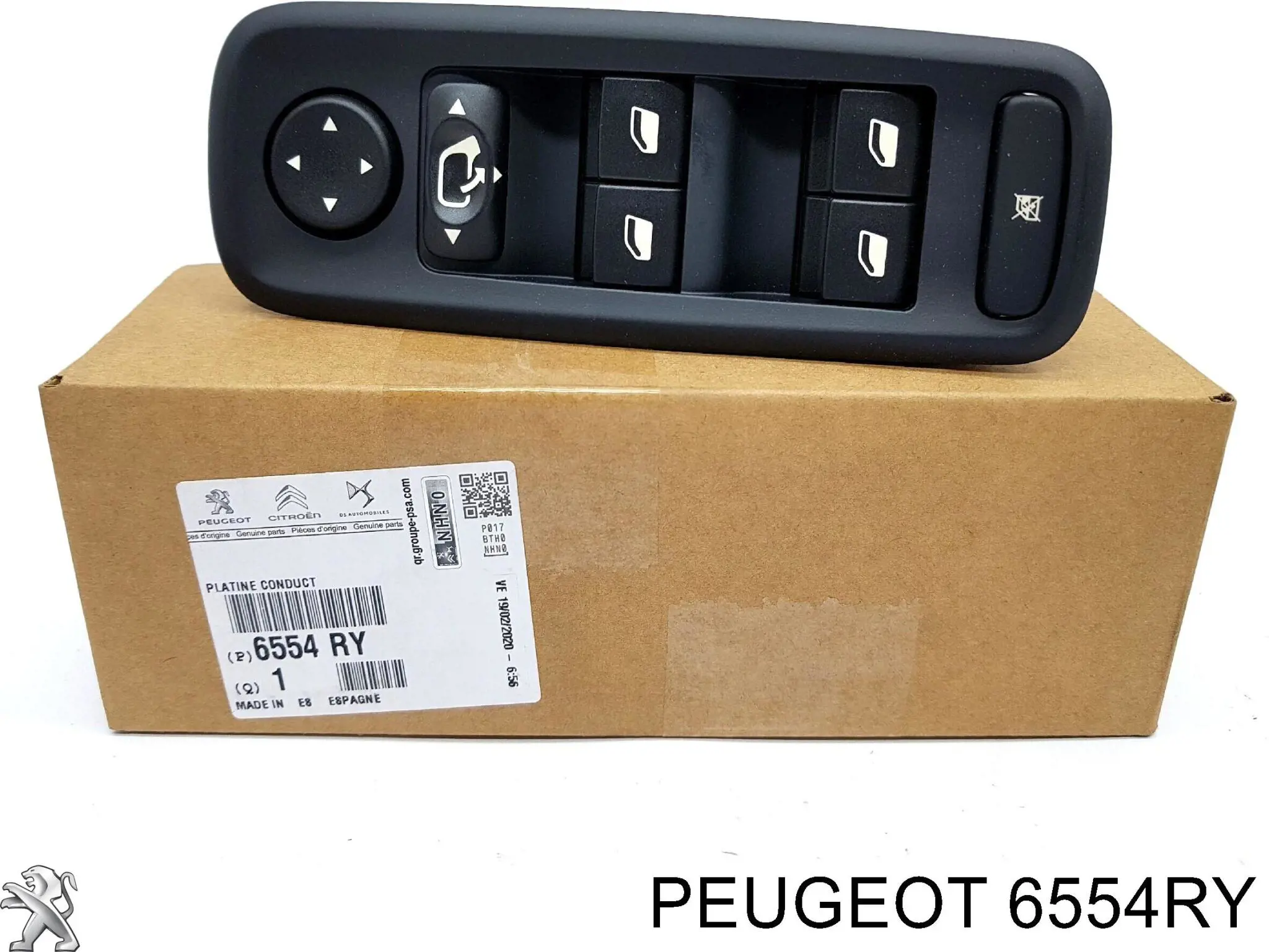 Купить 6554RY Peugeot/Citroen Кнопки переднего левого стеклоподъёмника