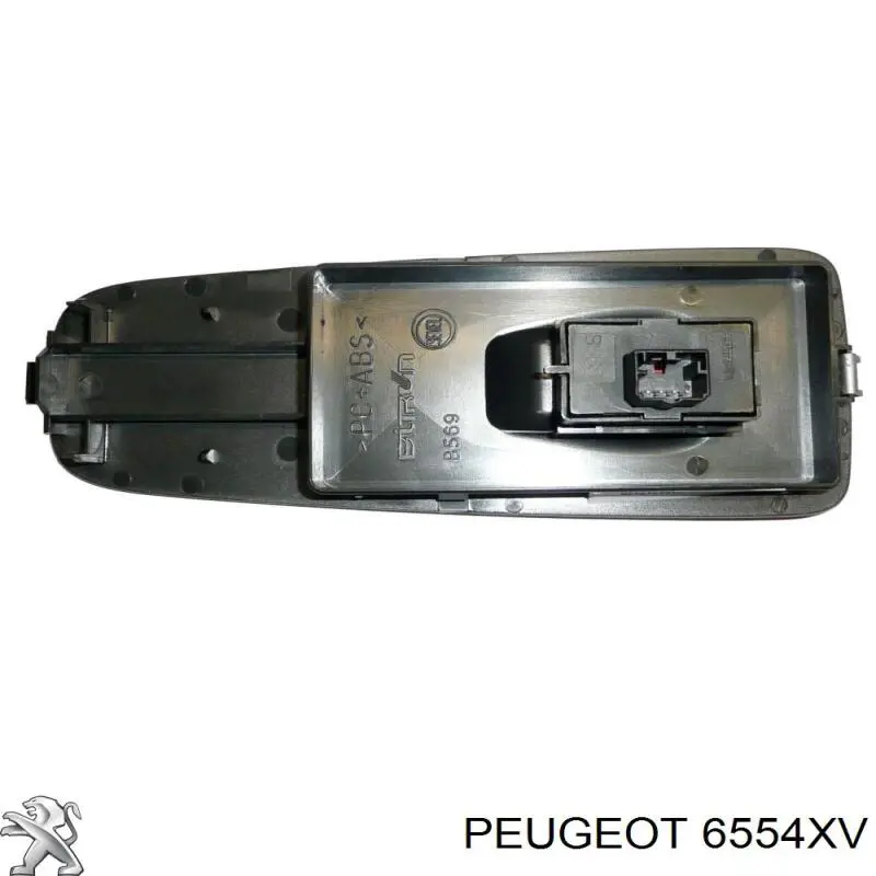 Botón de encendido, motor eléctrico, elevalunas, puerta delantera derecha 6554XV Peugeot/Citroen