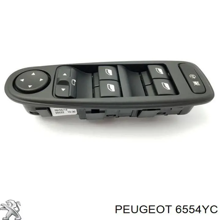 Кнопочный блок управления стеклоподъемником передний левый Peugeot/Citroen 6554YC цена, от 36.66 USD