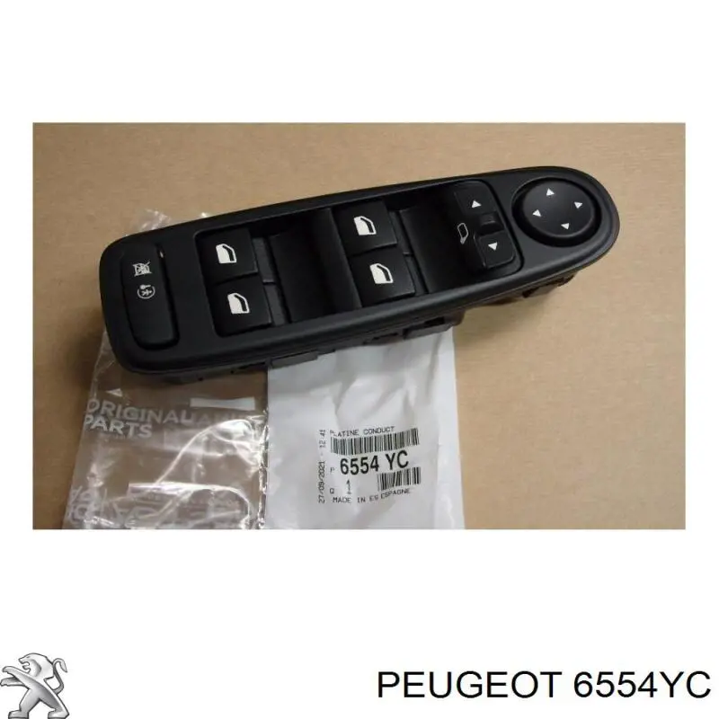 Купить 6554YC Peugeot/Citroen Кнопки переднего левого стеклоподъёмника