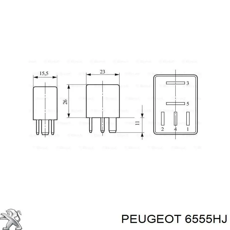 Relê de pisca-pisca Peugeot 406  8B