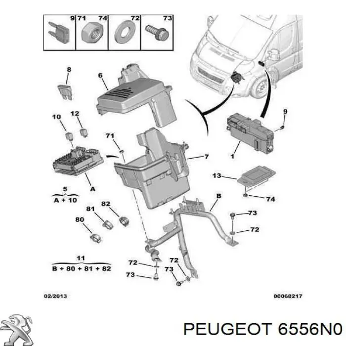 6556N0 Peugeot/Citroen 