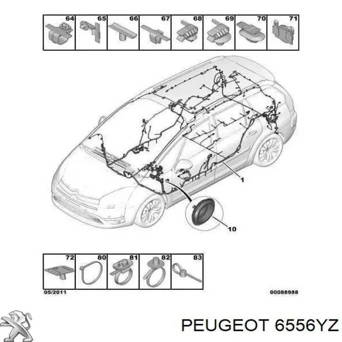  6556YZ Peugeot/Citroen