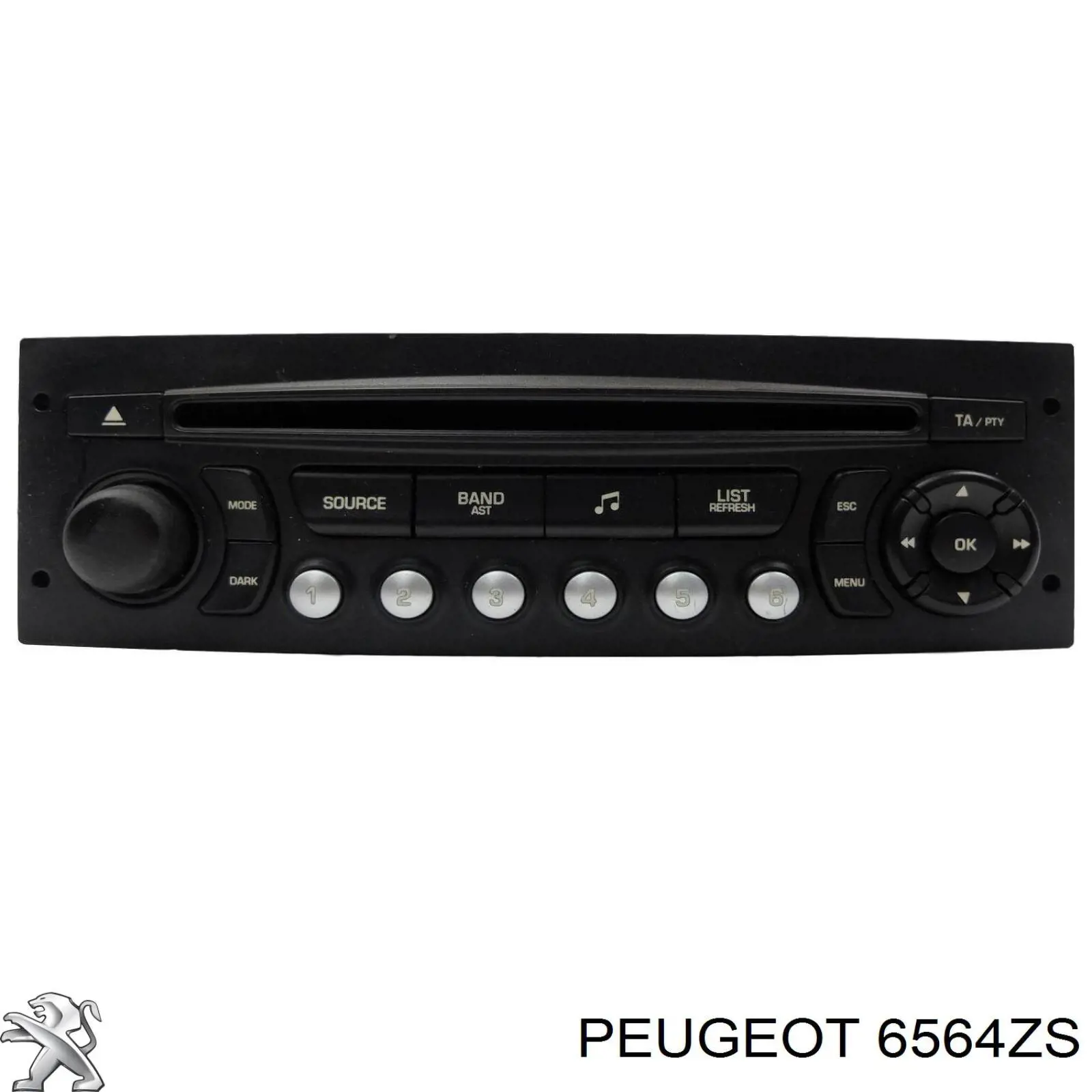 Магнитола (радио AM/FM) Peugeot 207 хэтчбек (WA, WC) (2006 - 2015) цена, от 28.32 USD