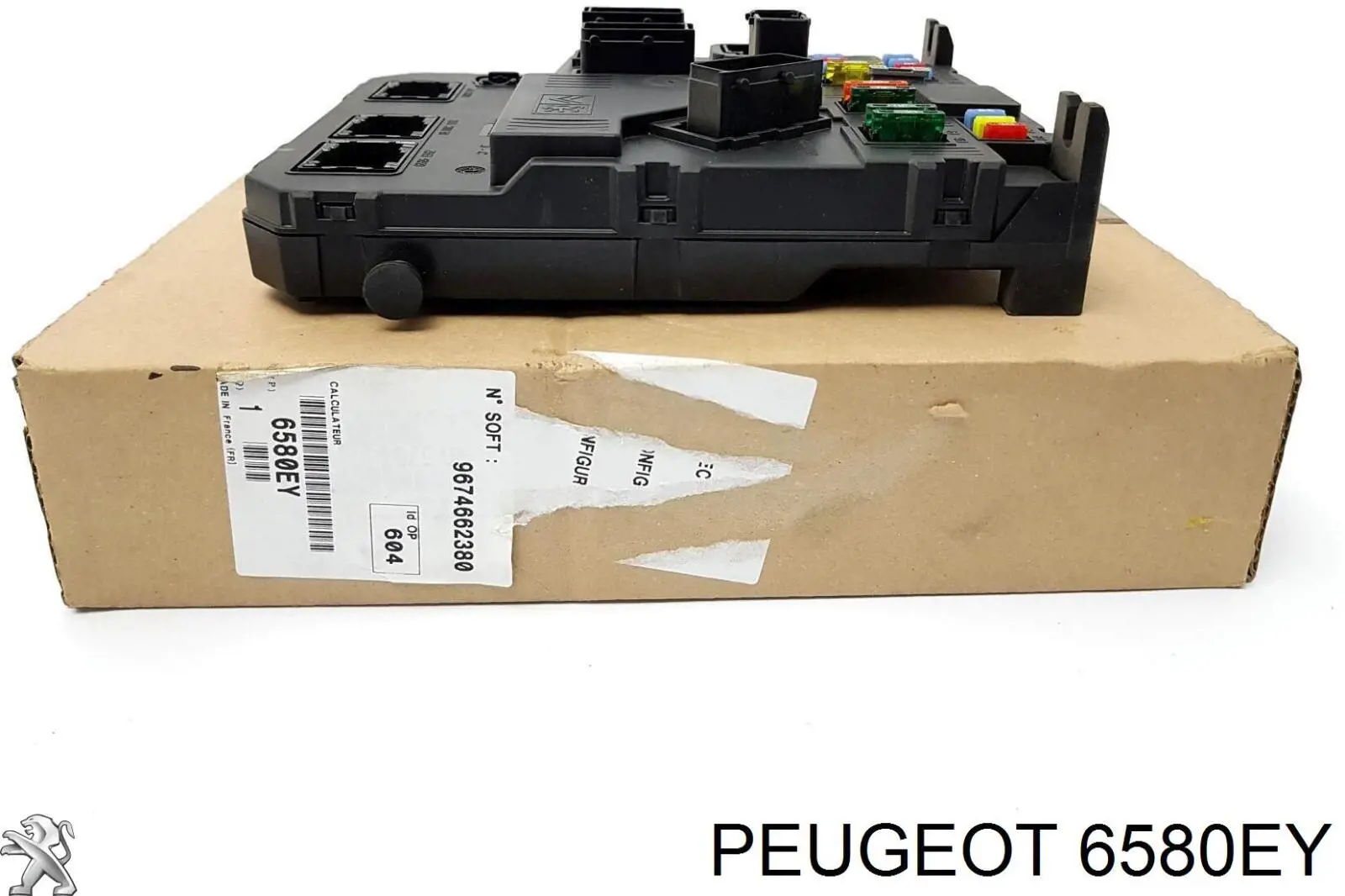 Caja de fusibles, trasera interior 6580EY Peugeot/Citroen