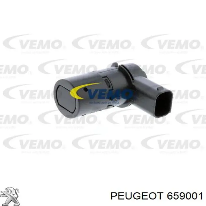 659001 Peugeot/Citroen sensor traseiro de sinalização de estacionamento (sensor de estacionamento)