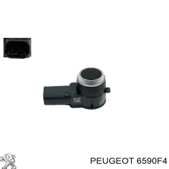 6590F4 Peugeot/Citroen датчик сигнализации парковки (парктроник задний)