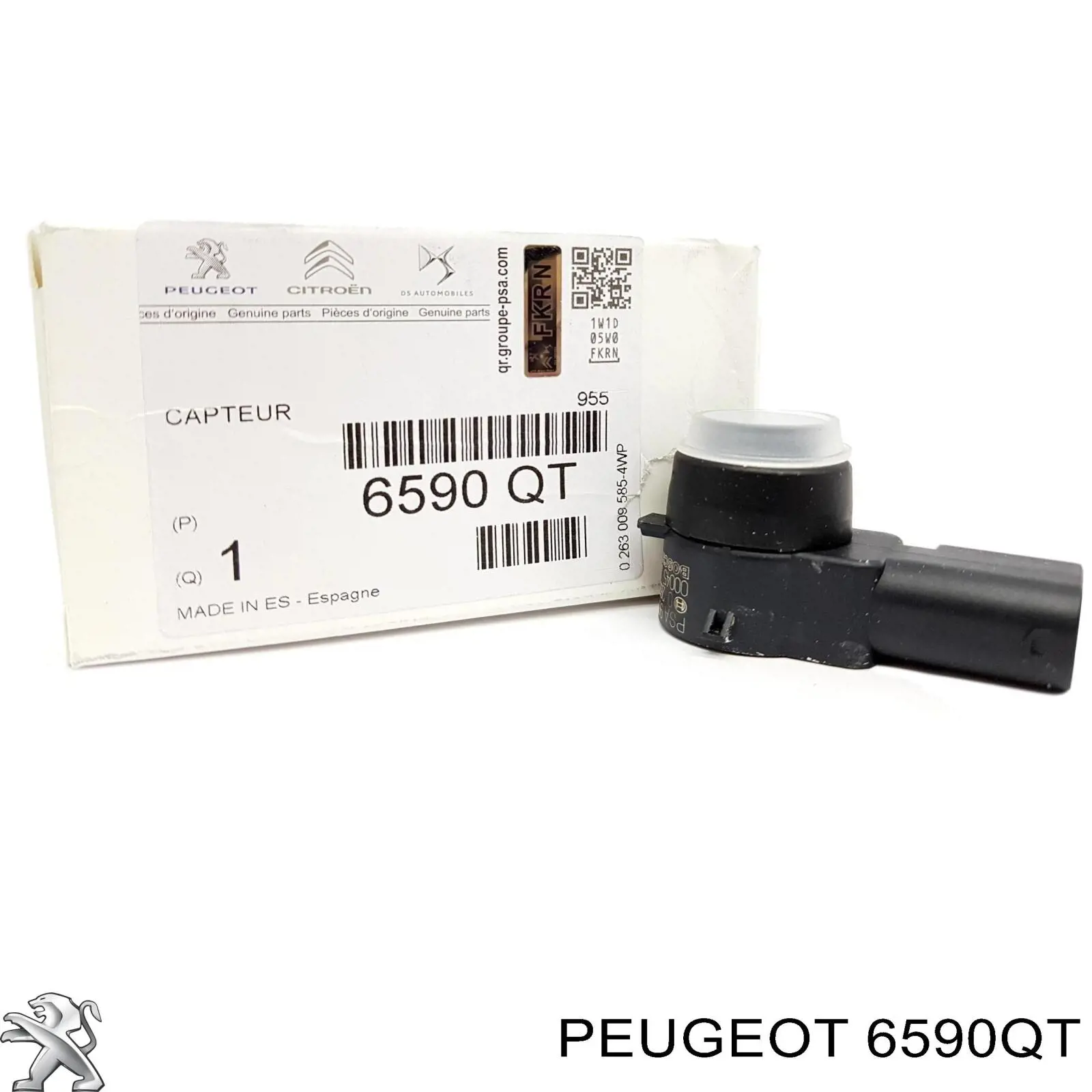 Датчик сигнализации парковки (парктроник) передний/задний боковой Peugeot/Citroen 6590QT