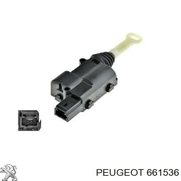 Elemento de regulación, cierre centralizado, puerta 661536 Peugeot/Citroen