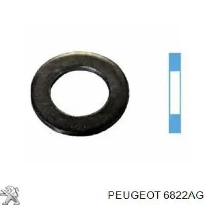 6822AG Peugeot/Citroen прокладка пробки поддона двигателя