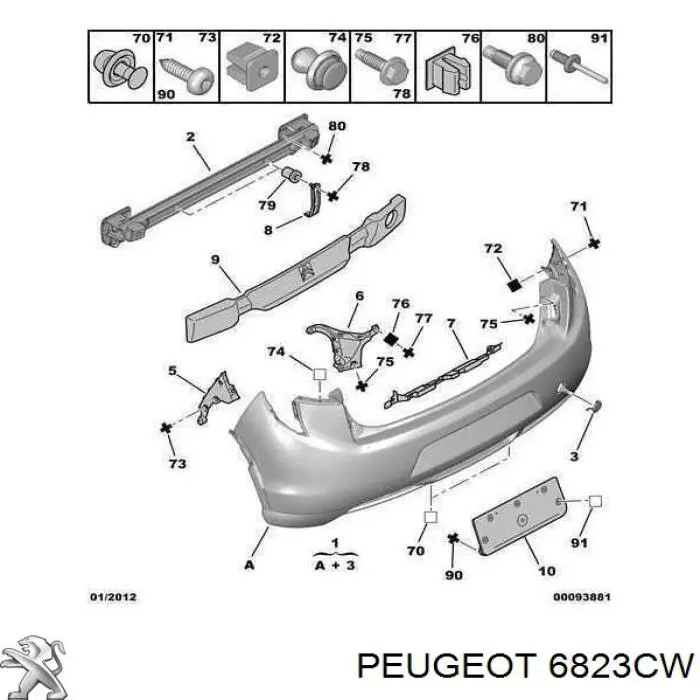 6823CW Peugeot/Citroen 