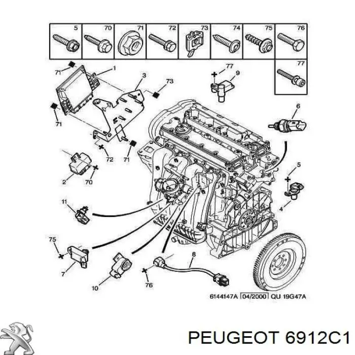  00006912C1 Peugeot/Citroen