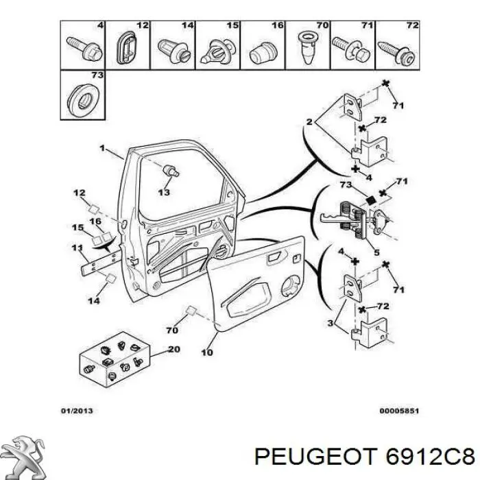  Peugeot/Citroen 6912C8 цена, от  USD