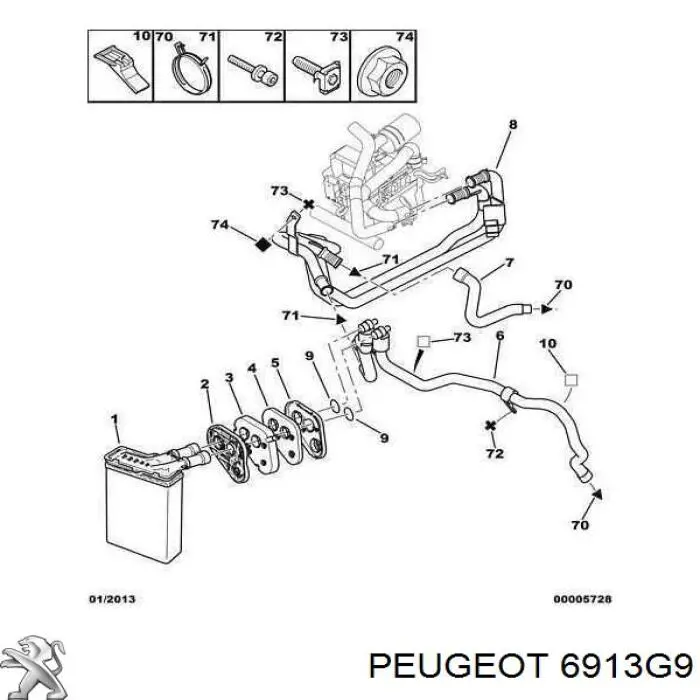  6913G9 Peugeot/Citroen