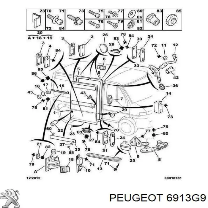  Peugeot/Citroen 6913G9 цена, от 6.64 USD