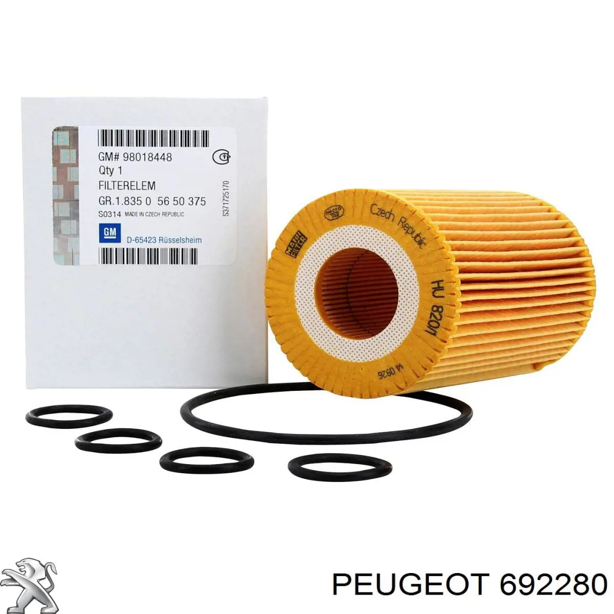 Perno de protección del motor 692280 Peugeot/Citroen