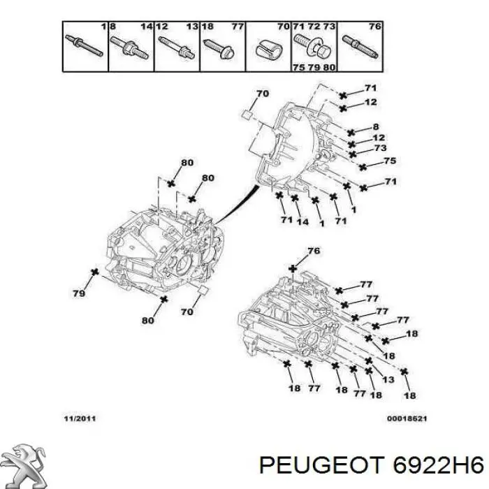 Peugeot/Citroen 6922H6