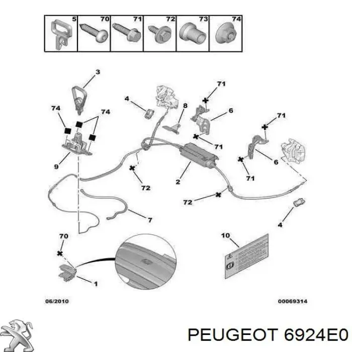  6924E0 Peugeot/Citroen