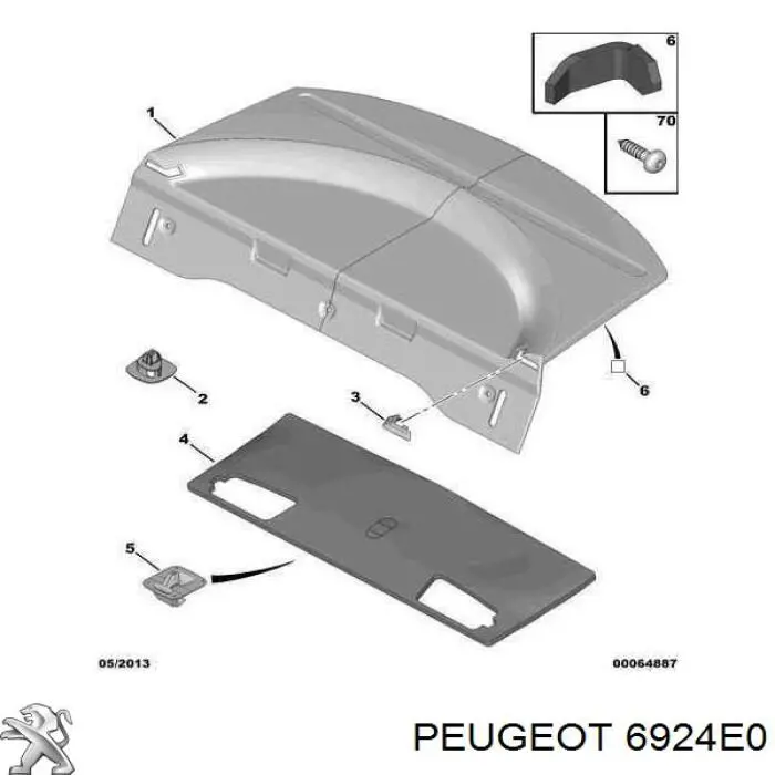 Купить 6924E0 Peugeot/Citroen 