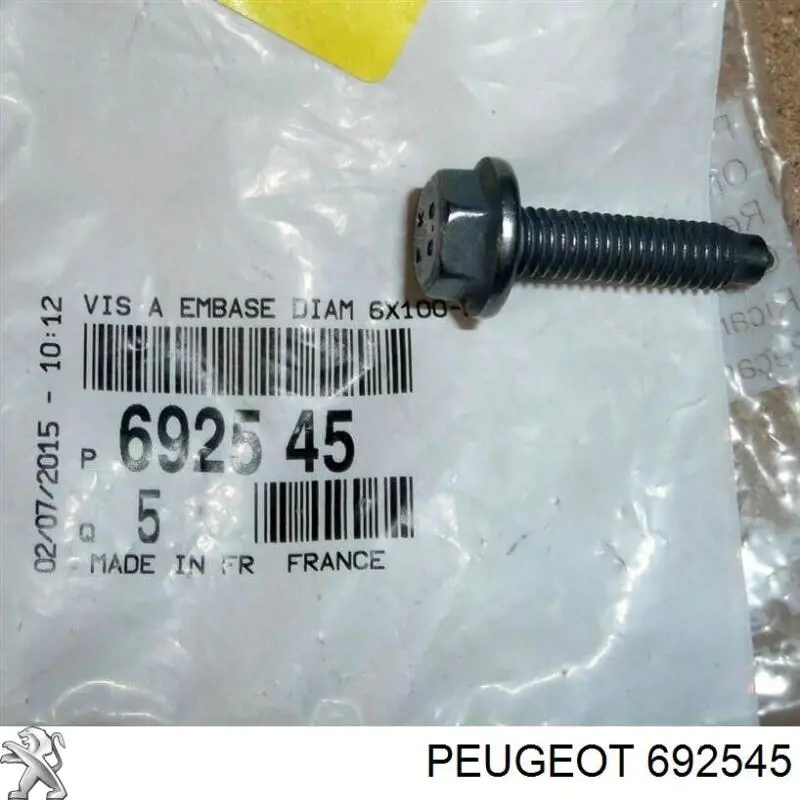 6925G5 Peugeot/Citroen болт выхлопной системы (глушителя)