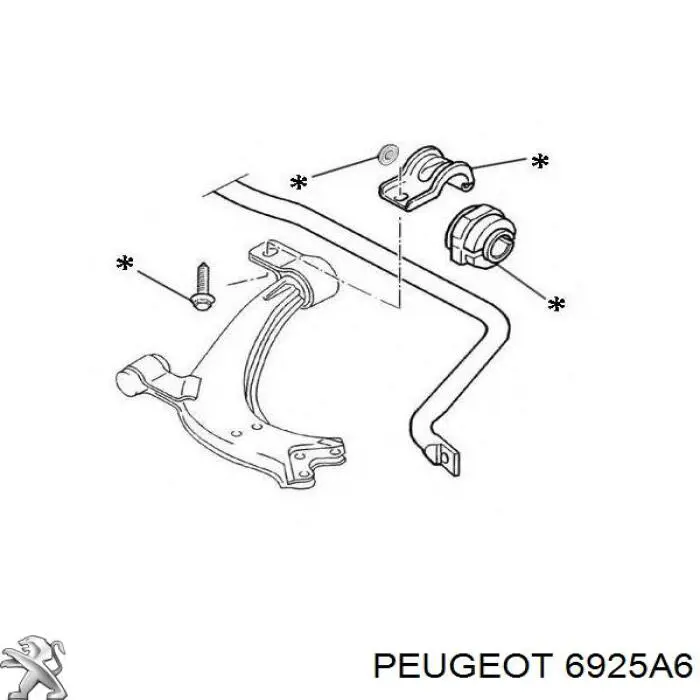 6925A6 Peugeot/Citroen 