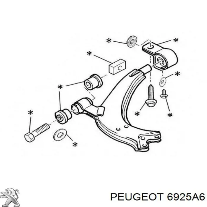 Купить 6925A6 Peugeot/Citroen 