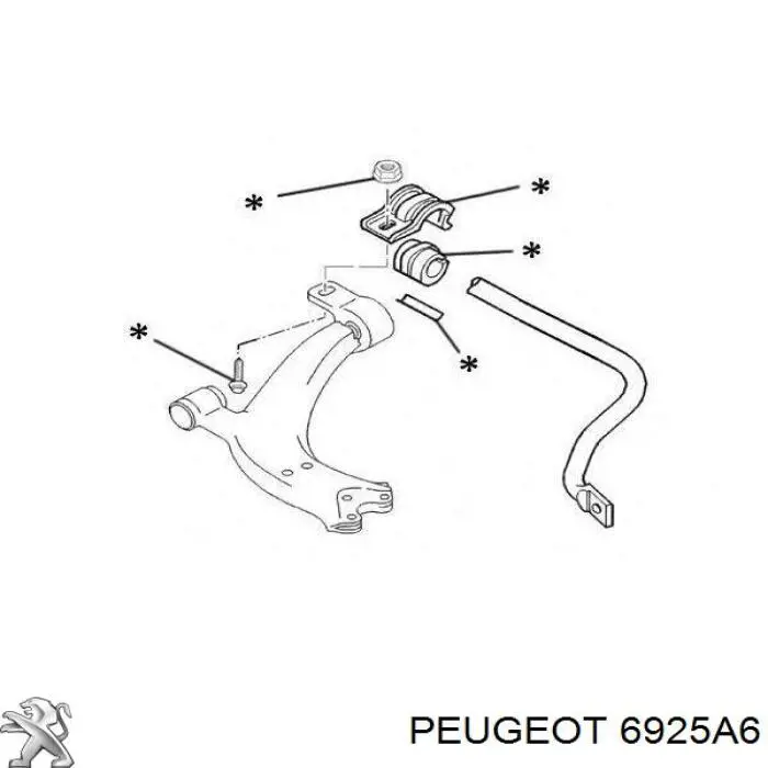  Peugeot/Citroen 6925A6 цена, от 6.64 USD