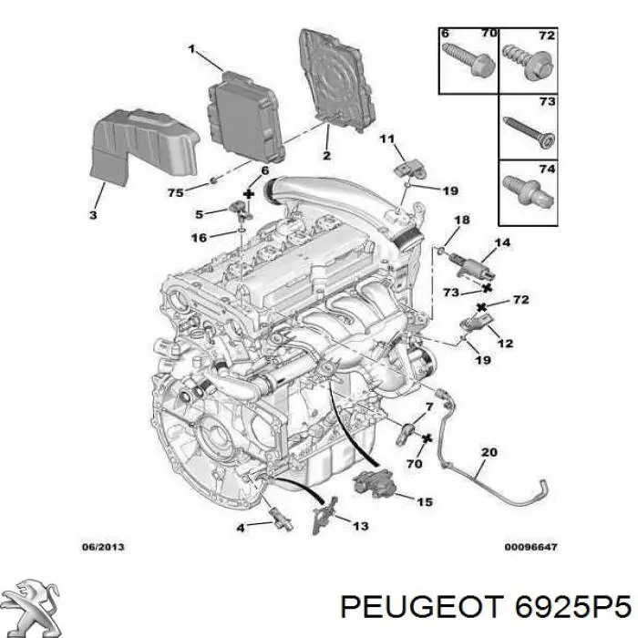 6925P5 Peugeot/Citroen
