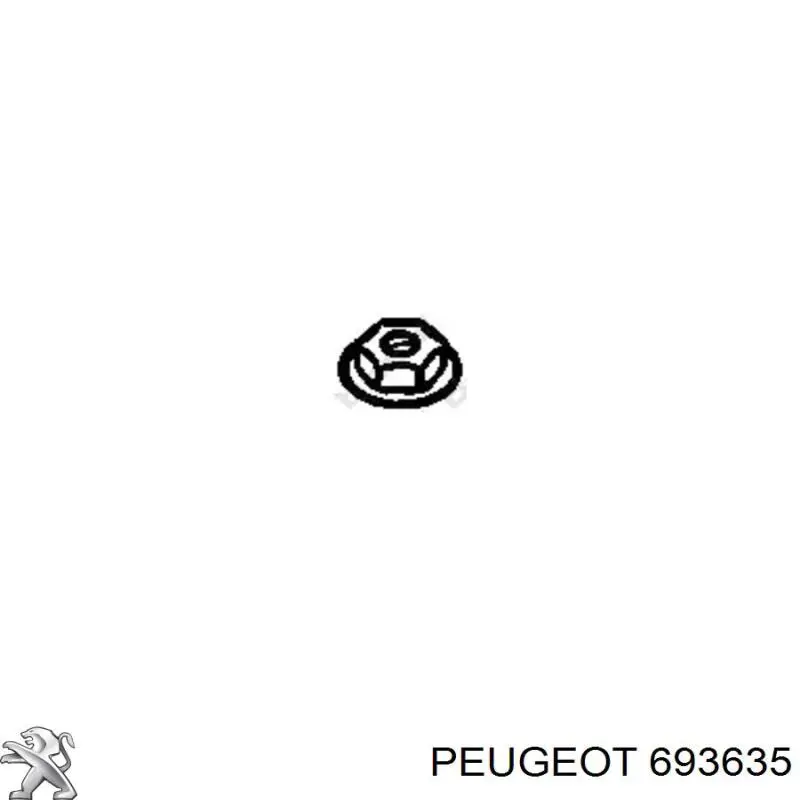 Купить 693635 Peugeot/Citroen Гайка выпускного коллектора