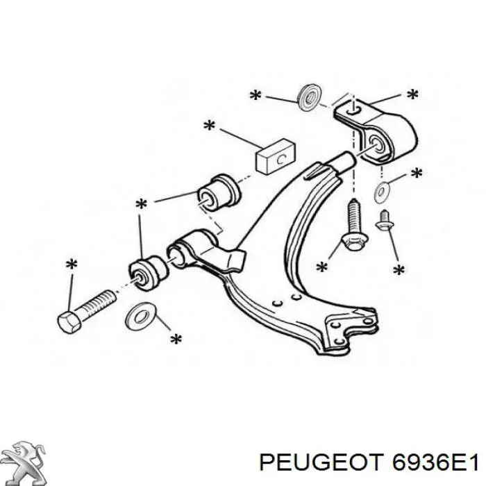 Peugeot/Citroen 6936E1 цена, от 0.59 USD