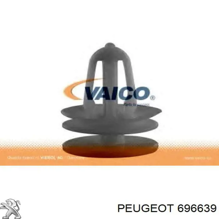 0000696639 Peugeot/Citroen cápsula (prendedor de fixação de revestimento da porta)