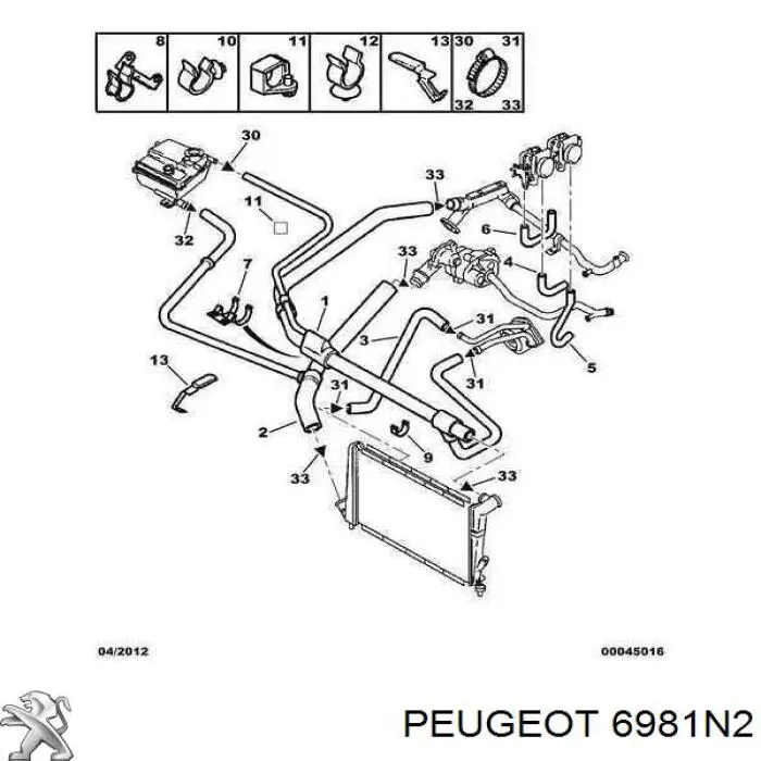 6981N2 Peugeot/Citroen 