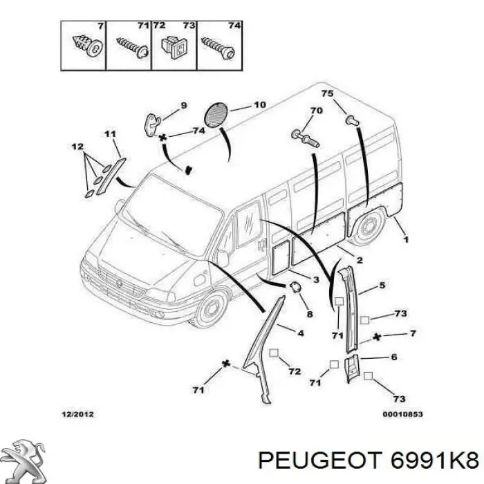  6991K8 Peugeot/Citroen