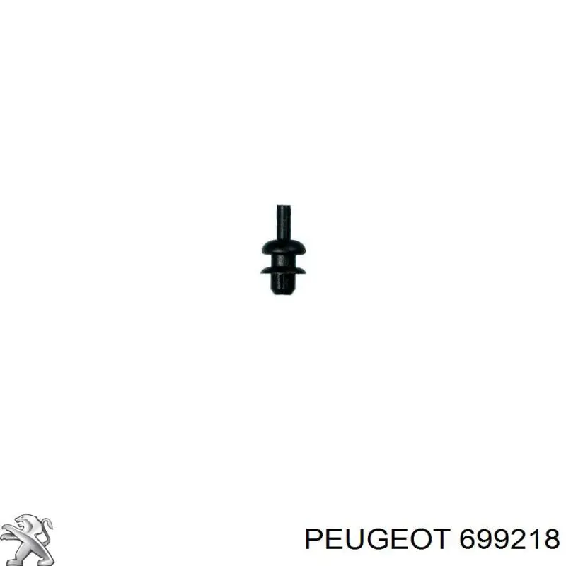 Клипса полки салона на Peugeot 307 3A, 3C