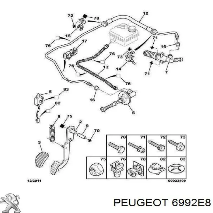  Peugeot/Citroen 6992E8 цена, от 0.63 USD