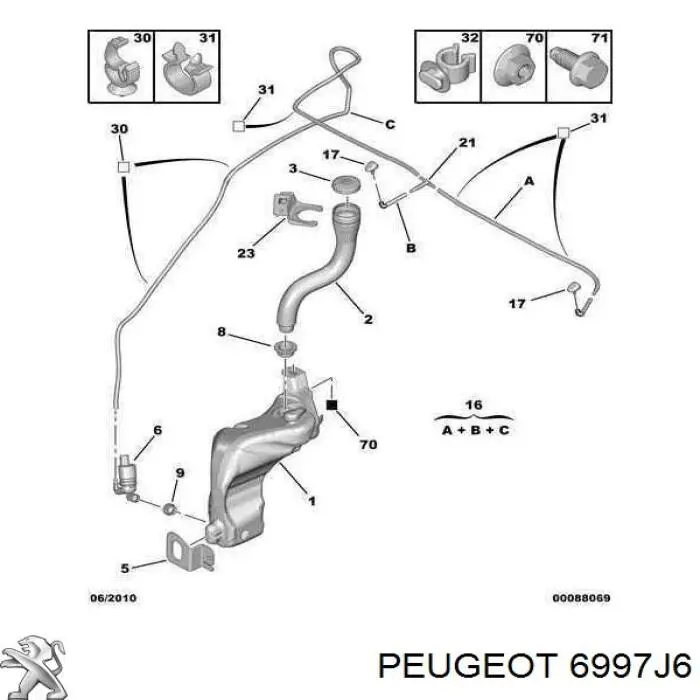 Купить 6997J6 Peugeot/Citroen 