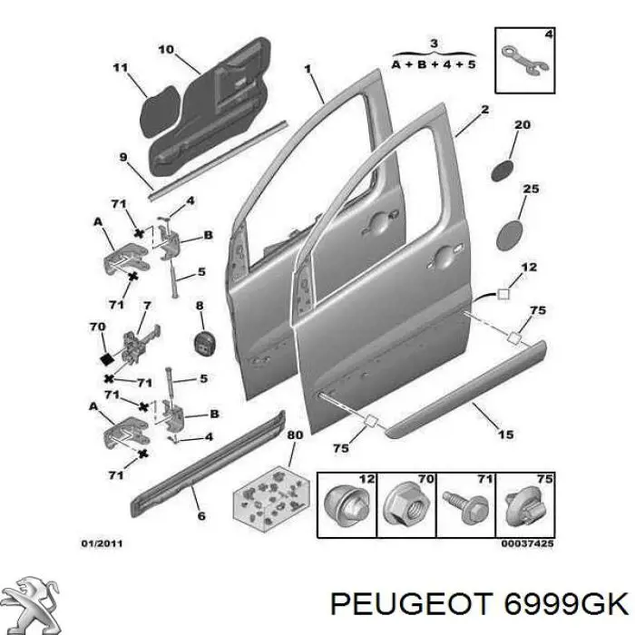 6999GK Peugeot/Citroen 