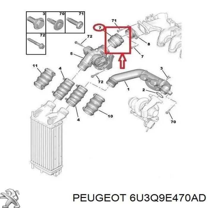 6U3Q9E470AD Peugeot/Citroen 