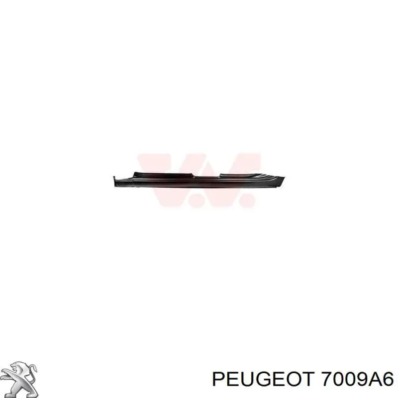 Порог внешний левый 7009A6 Peugeot/Citroen