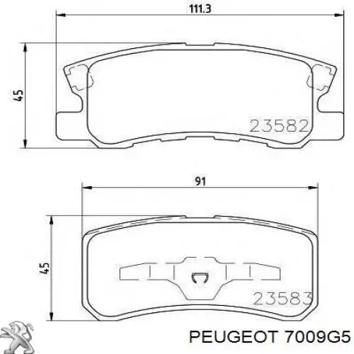 Порог внешний левый 7009G5 Peugeot/Citroen
