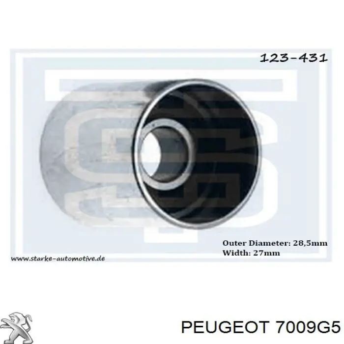 7009G5 Peugeot/Citroen Левый внешний порог