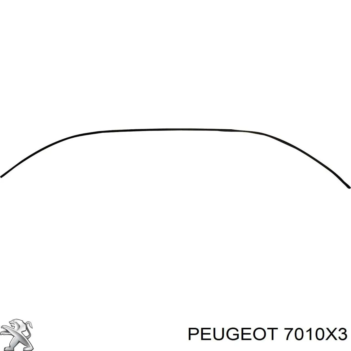 Купить 7010X3 Peugeot/Citroen Накладка (молдинг) порога наружная правая