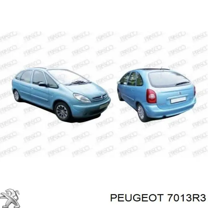 Protección motor /empotramiento 7013R3 Peugeot/Citroen