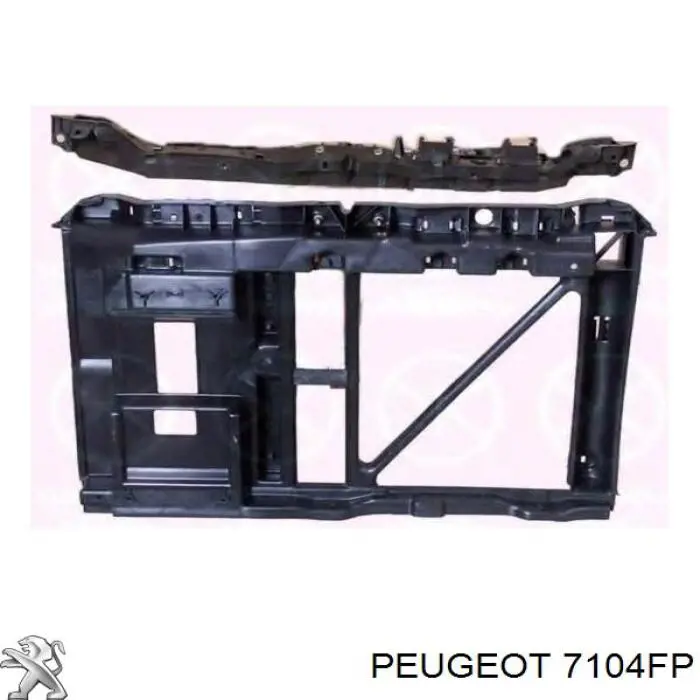 Soporte de radiador completo 7104FP Peugeot/Citroen