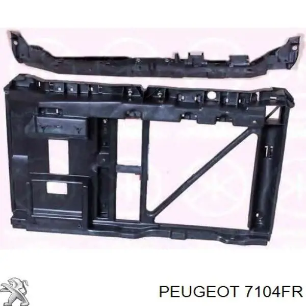 Soporte de radiador vertical (panel de montaje para foco) 7104FR Peugeot/Citroen