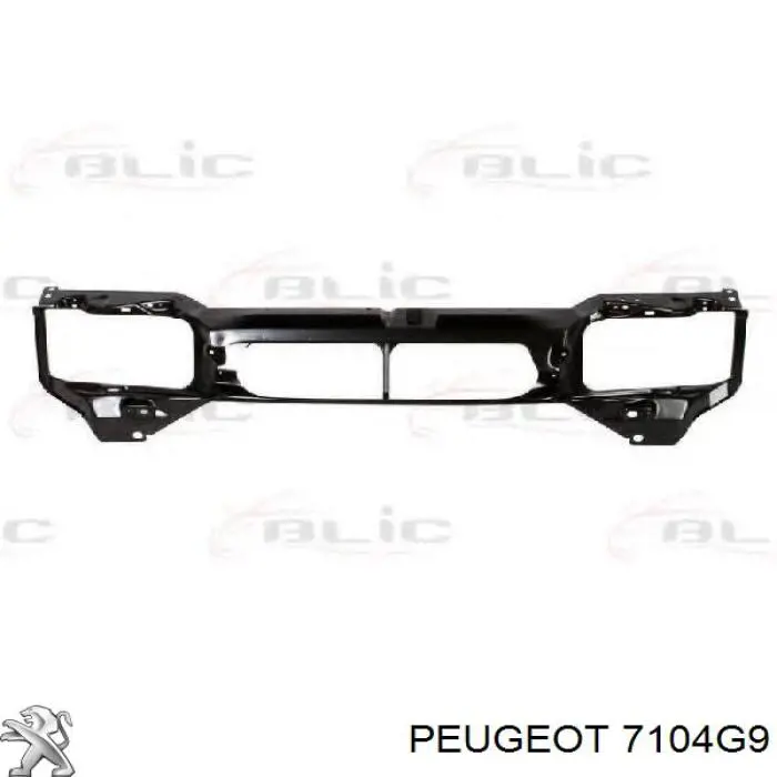 Suporte do radiador montado (painel de montagem de fixação das luzes) 7104G9 Peugeot/Citroen