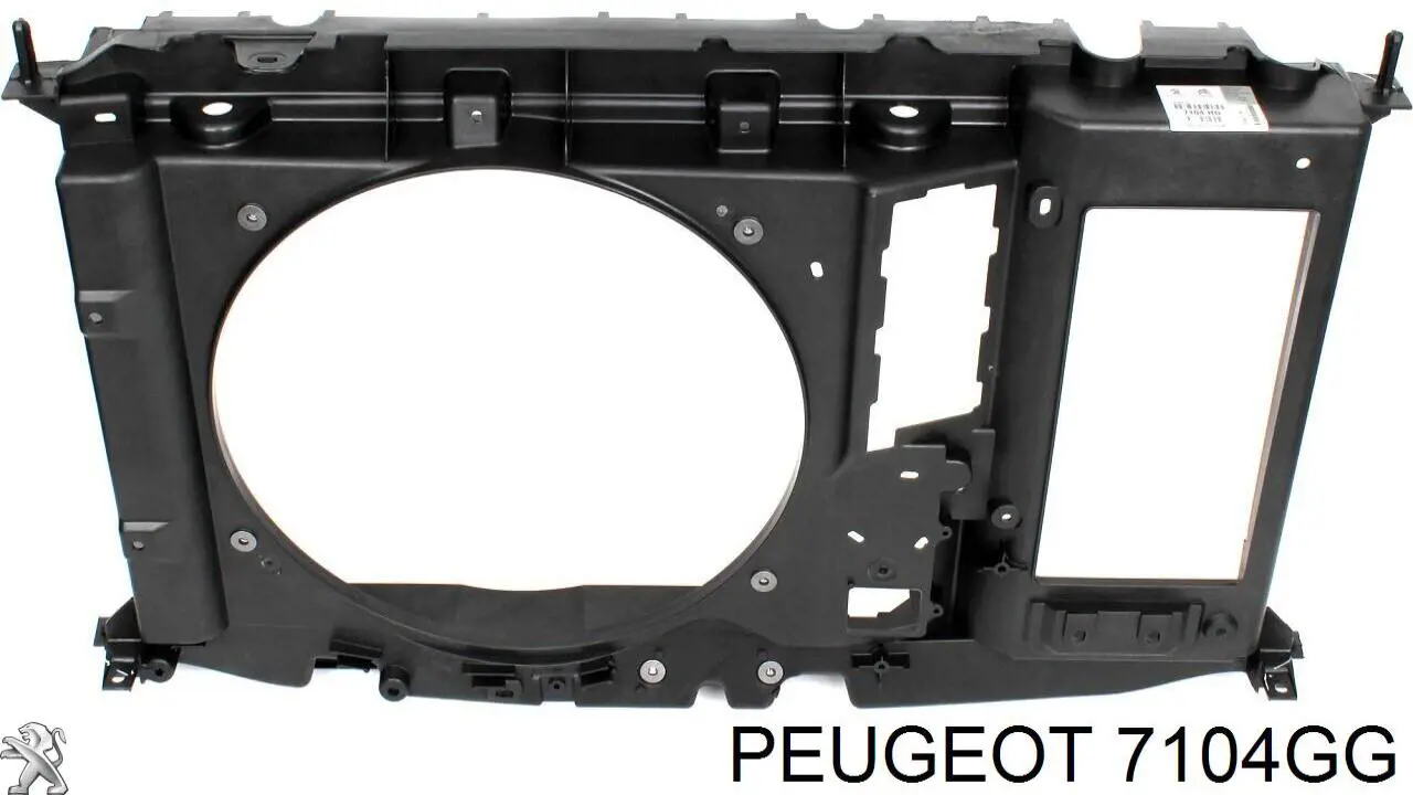7104GG Peugeot/Citroen суппорт радиатора в сборе (монтажная панель крепления фар)
