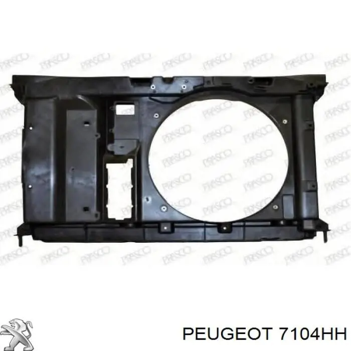 Soporte de radiador completo 7104HH Peugeot/Citroen
