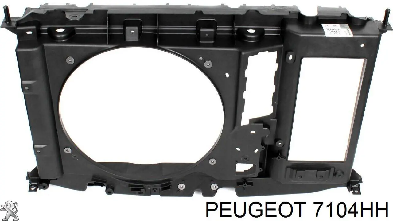 7104HH Peugeot/Citroen suporte do radiador montado (painel de montagem de fixação das luzes)