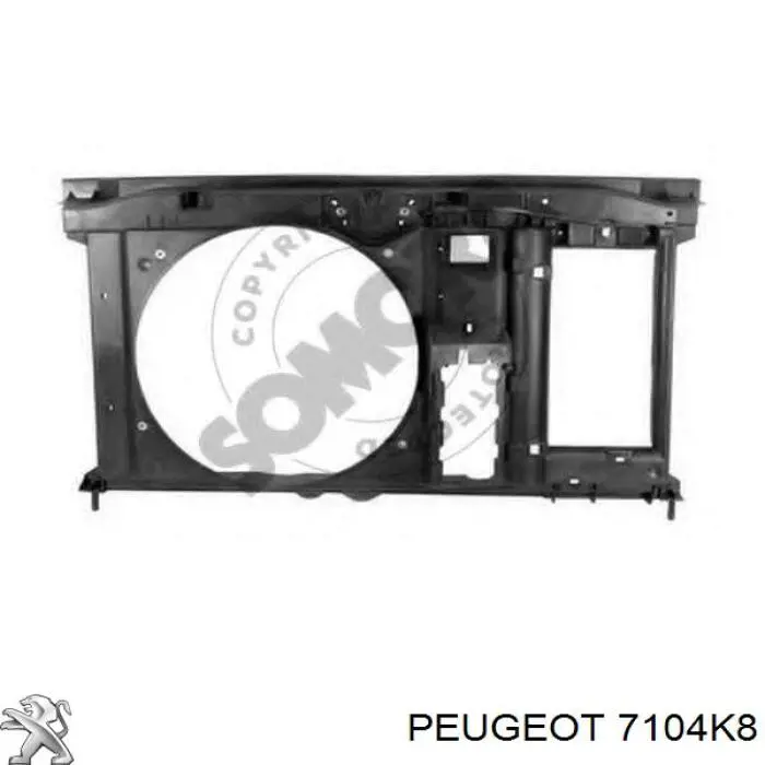 7104K8 Peugeot/Citroen диффузор радиатора охлаждения